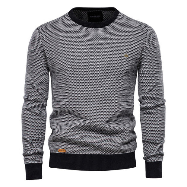 Angelo Ricci™ Casual Warm High Quality O-Neck  Knitted Pullover