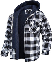 Angelo Ricci™ Flannel Shirt Jacket with Removable Hood