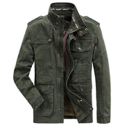 Angelo Ricci™ Autumn Cotton Cargo Military Jacket