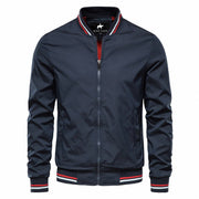 Angelo Ricci™ Bomber Baseball Solid Color Business Jacket