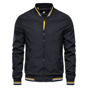 Angelo Ricci™ Bomber Baseball Solid Color Business Jacket