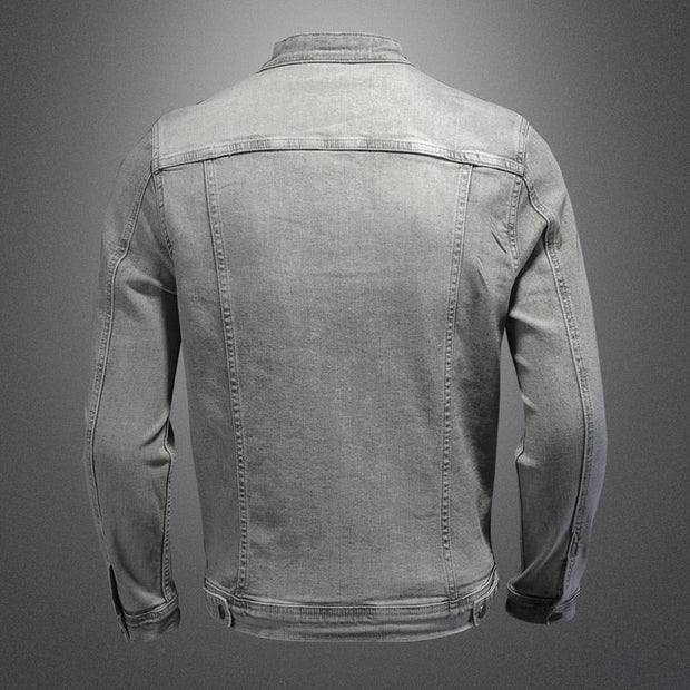 Angelo Ricci™ Moto Biker Streetwear Denim Jacket