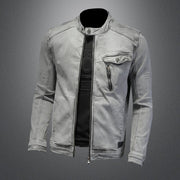 Angelo Ricci™ Moto Biker Streetwear Denim Jacket