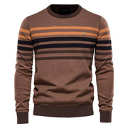 Angelo Ricci™ Designer High Quality Spliced Cotton Pullover