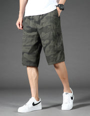 Angelo Ricci™ Summer Elastic Waist Camouflage Shorts