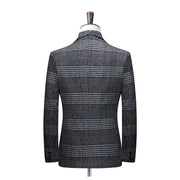 Angelo Ricci™ Fashion Plaid Business Suit Jacket Blazer