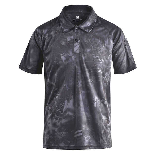 Angelo Ricci™ Typhon Multicam Fast Dry Tactical Camouflage Polo Shirt