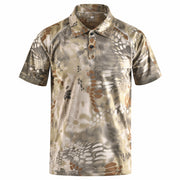 Angelo Ricci™ Typhon Multicam Fast Dry Tactical Camouflage Polo Shirt