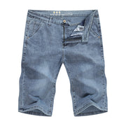 Angelo Ricci™ Light Blue Regular Stretchy Denim Shorts