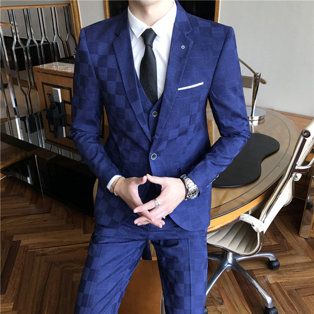 Angelo Ricci™ Designer Formal Business Three Piece Suit