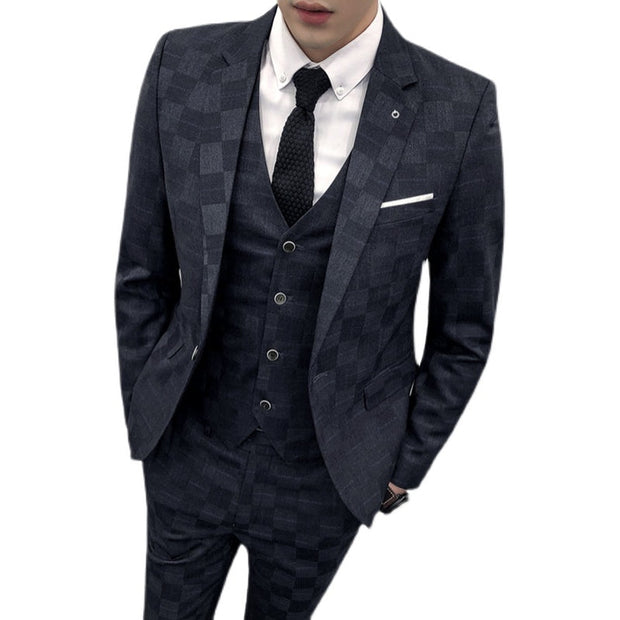 Angelo Ricci™ Designer Formal Business Three Piece Suit