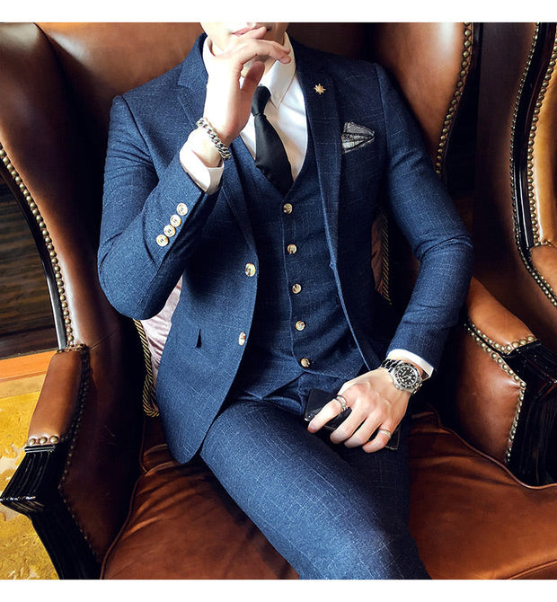 Angelo Ricci™ Exclusive Design Business Elegant 3 Piece Suit