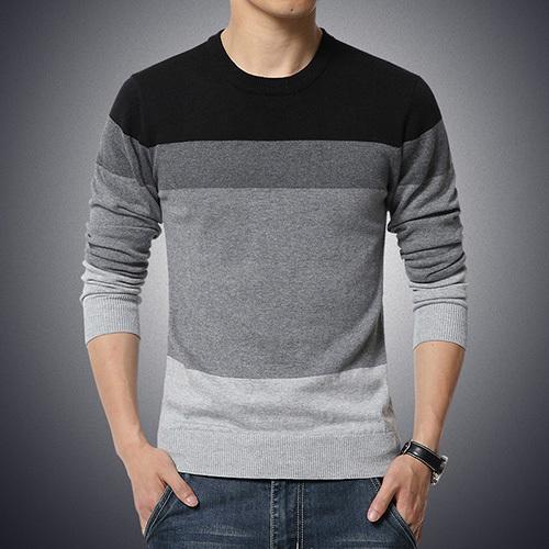 Angelo Ricci™ Casual O-Neck Sweater Pullover
