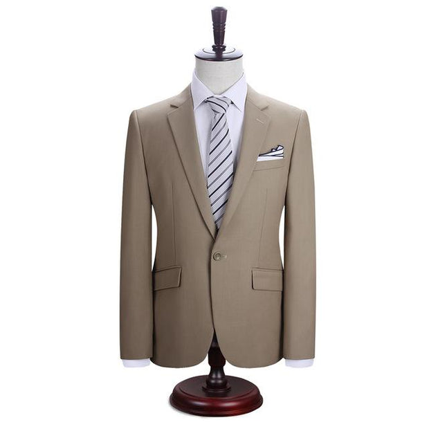 Angelo Ricci™ New York Slim Fit One Button Suit ( Blazer + Pants)