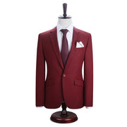 Angelo Ricci™ New York Slim Fit One Button Suit ( Blazer + Pants)