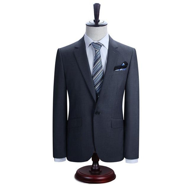 Angelo Ricci™ New York Slim Fit One Button Suit ( Blazer + Pants)