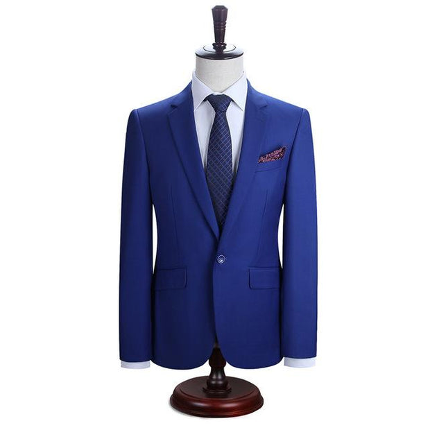 Angelo Ricci™ New York Slim Fit One Button Suit ( Blazer + Pants)