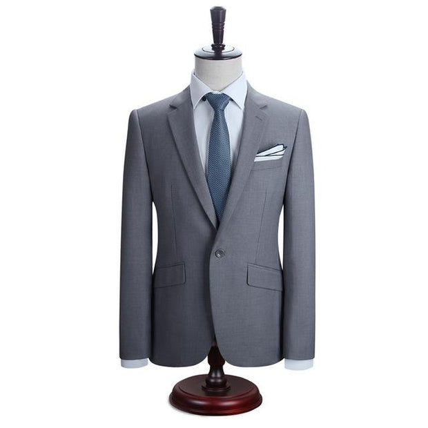 Angelo Ricci™ New York Slim Fit One Button Suit ( Blazer + Pants)