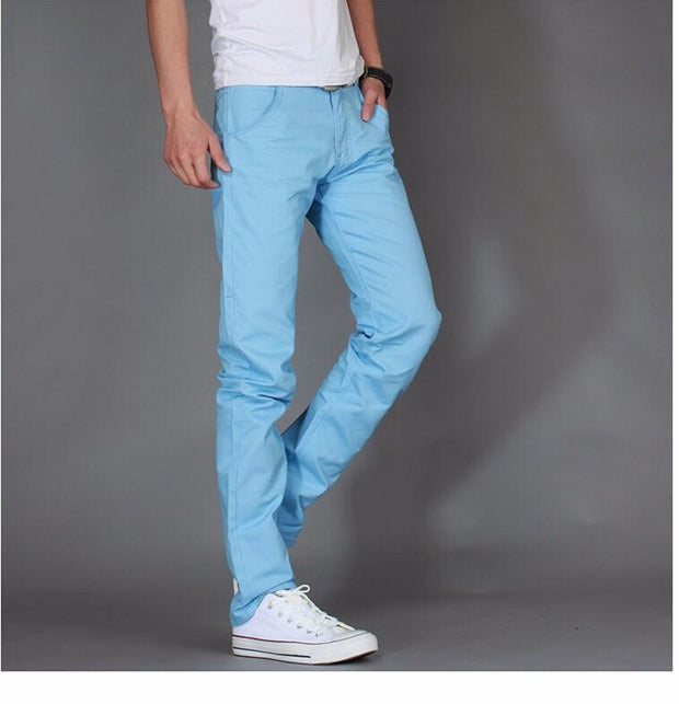 Angelo Ricci™ Cotton Slim Straight Pants