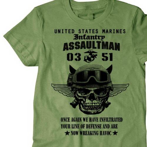 Angelo Ricci™ US Marines Infantry Assaultman T-Shirt