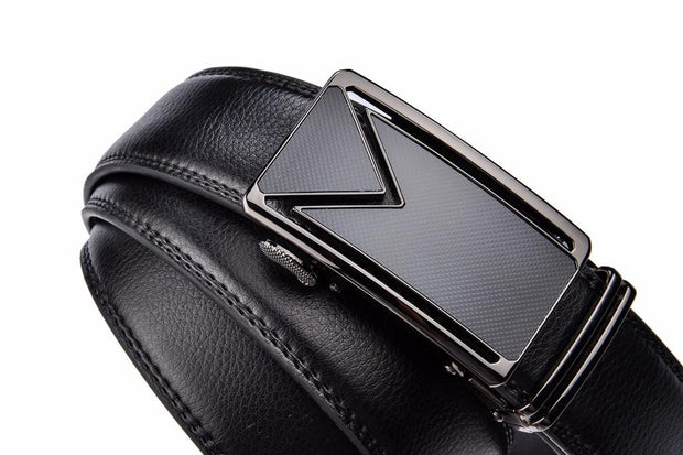 Angelo Ricci™ Cowhide Leather Luxury Automatic Buckle Belt