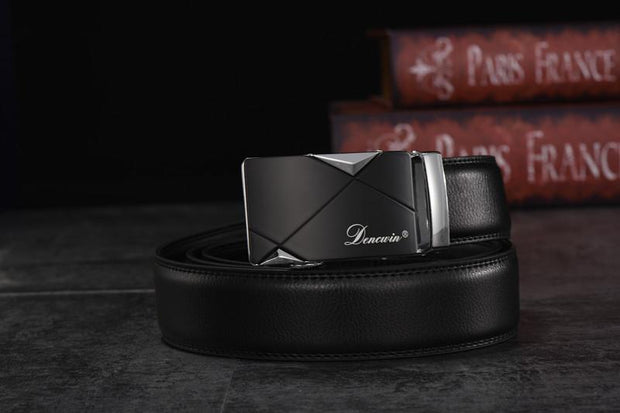 West Louis™ Cowskin Genuine Luxury Leather Belt  - West Louis