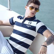 Angelo Ricci™ Summer Breathable Striped Polo