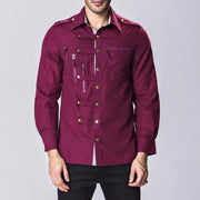 Angelo Ricci™ Zipper Pocket Style Shirt