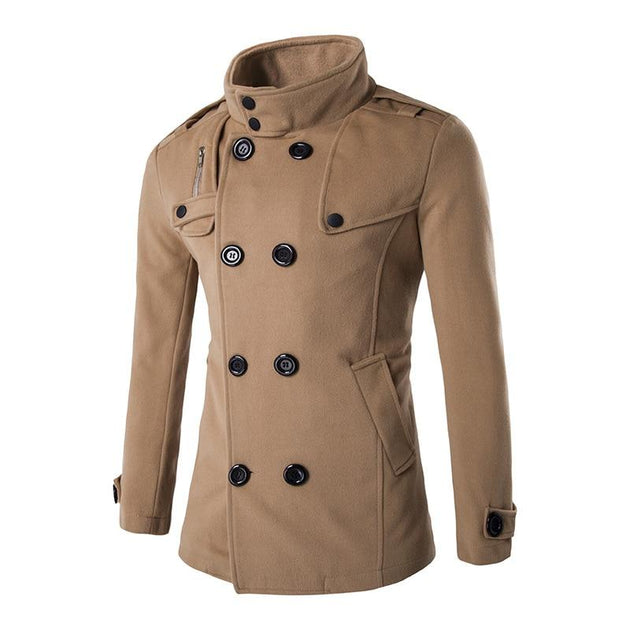 Angelo Ricci™ England Business Double Breasted Trench Coat
