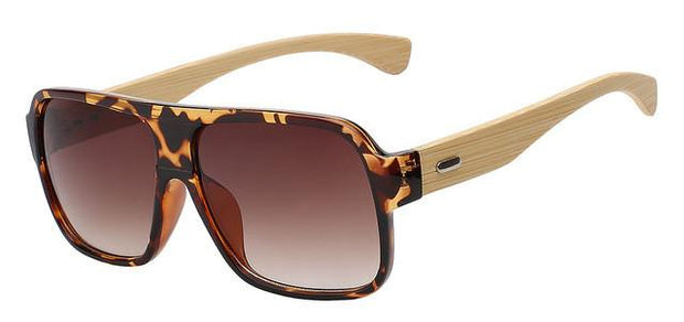 Angelo Ricci™ Bamboo Square Sunglasses