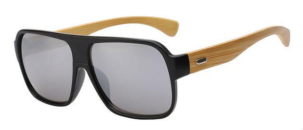 Angelo Ricci™ Bamboo Square Sunglasses