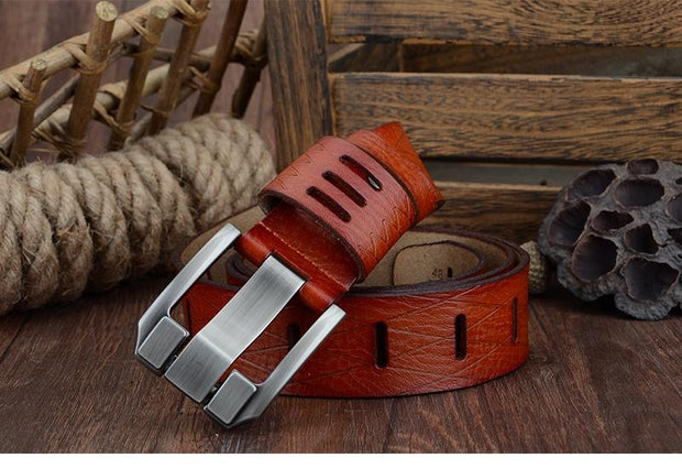 Angelo Ricci™ Cow Leather Pin Buckle Belt