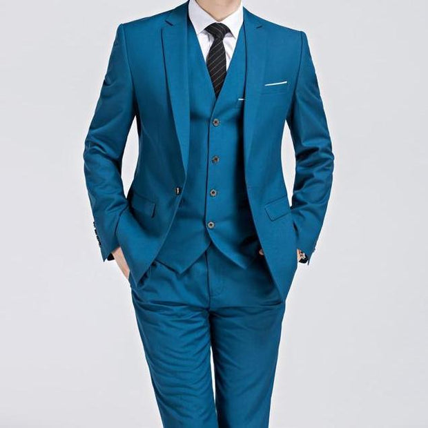 Angelo Ricci™ - Luxury Slim Fit 3-pieces Suit