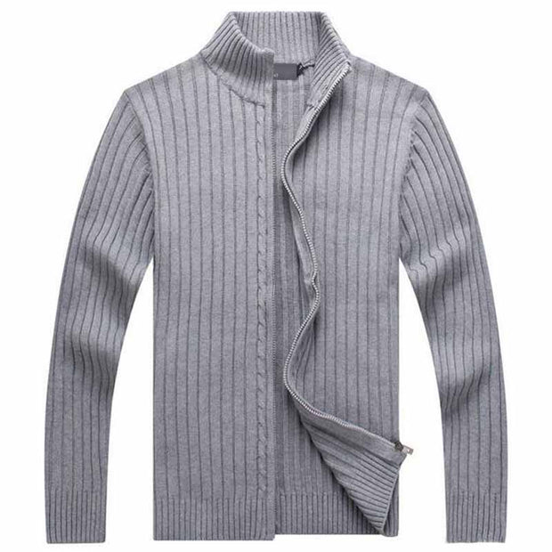 Angelo Ricci™ Casual Style Stand Collar Whole Cotton Sweater