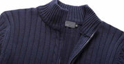 Angelo Ricci™ Casual Style Stand Collar Whole Cotton Sweater
