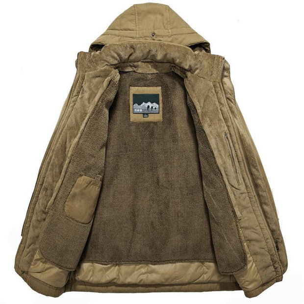 Angelo Ricci™ Men Warm Heavy Wool Parka