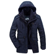 Angelo Ricci™ Men Warm Heavy Wool Parka