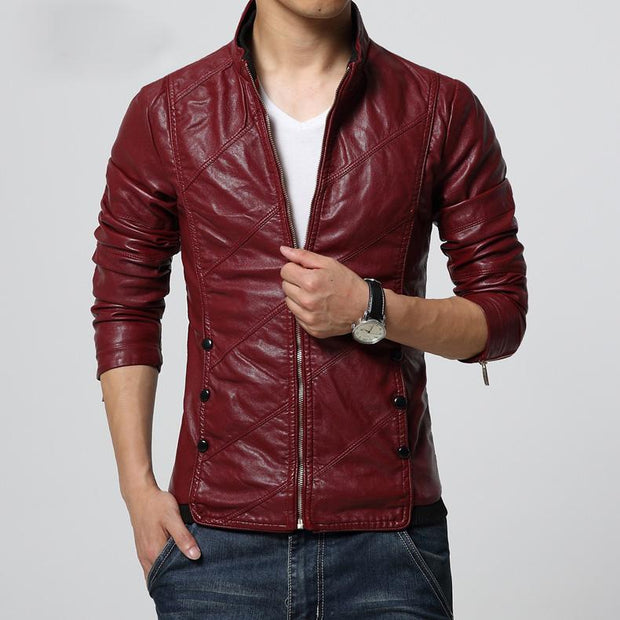 Angelo Ricci™ PU leather Biker Jacket