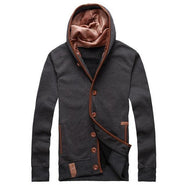 Angelo Ricci™ Men Autumn Hooded Overcoat