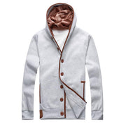 Angelo Ricci™ Men Autumn Hooded Overcoat