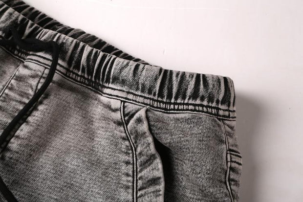 Angelo Ricci™ Elastic Waist Denim Shorts