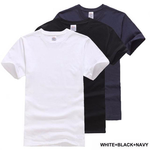 Angelo Ricci™ Solid Cotton Classical Men T Shirts