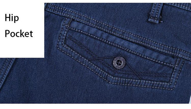 West Louis™ Elastic High Waist Casual Jeans  - West Louis