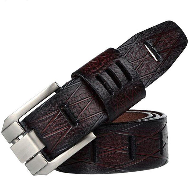 Angelo Ricci™ Cow Leather Pin Buckle Belt