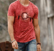 Angelo Ricci™ Brand O-Neck Pure Cotton T-shirt