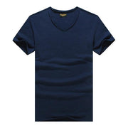 Angelo Ricci™ V-Neck Slim Fit Pure Cotton T-shirt