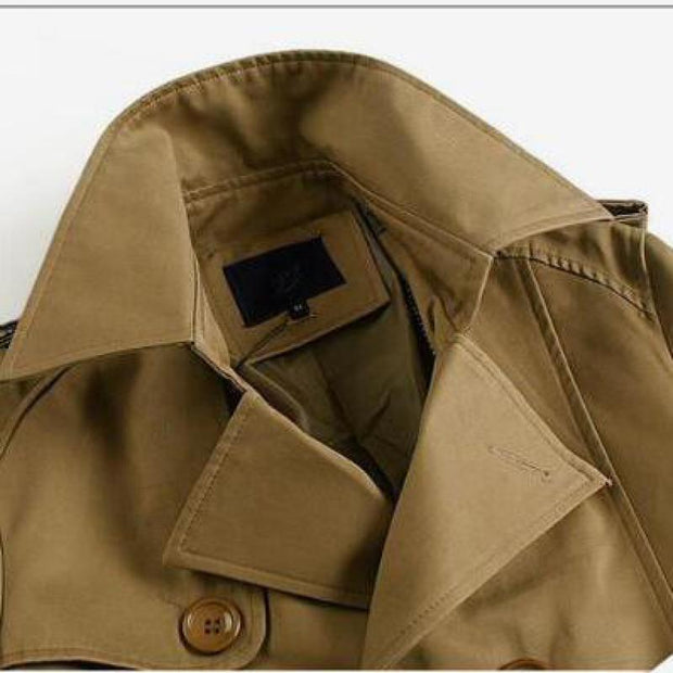 Angelo Ricci™ Brand Double Breasted Windbreaker Coat