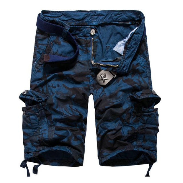 Angelo Ricci™ Camouflage Cotton Cargo Shorts