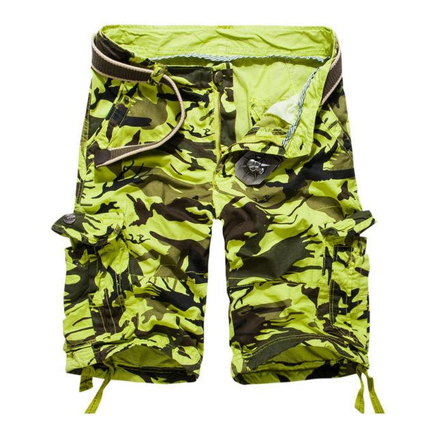 Angelo Ricci™ Camouflage Cotton Cargo Shorts