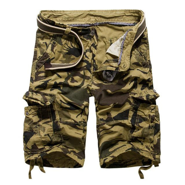 Angelo Ricci™ Camouflage Cotton Cargo Shorts